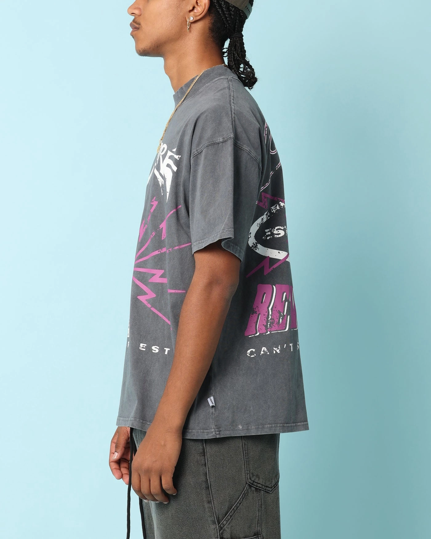 Light and Cozy Carr?? Revolution 13 Oversized T-Shirt Vintage Black