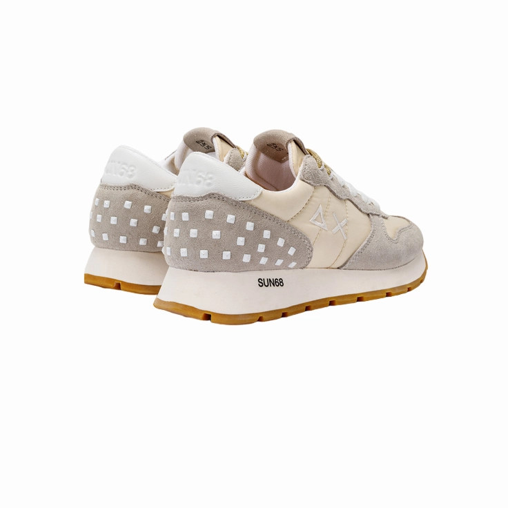 opera - themed running option printed - finish - design shoes Sun68 sneakers da donna Ally Studs Z33206 31 bianco panna