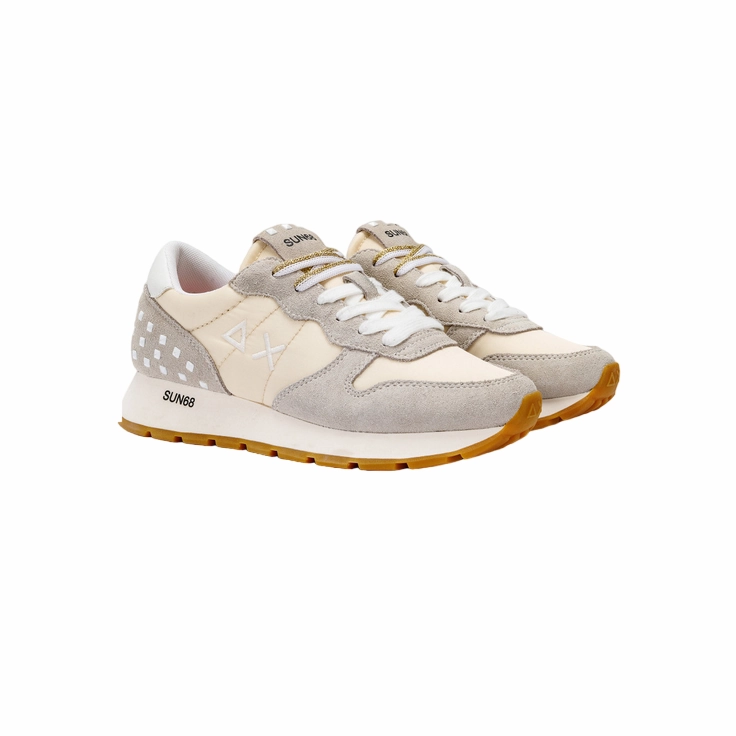 Sun68 sneakers da donna Ally Studs Z33206 31 bianco panna technological - event running shoes