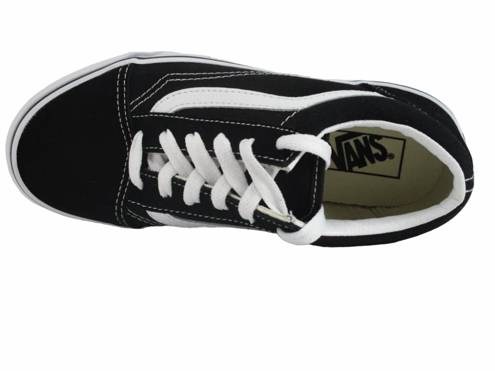 Vans scarpa sneakers da ragazzi Old Skool VN000W9T6BT1 nero-bianco high - performance running option PU midsole