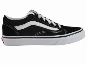 Vans scarpa sneakers da ragazzi Old Skool VN000W9T6BT1 nero-bianco long - distance running shoes