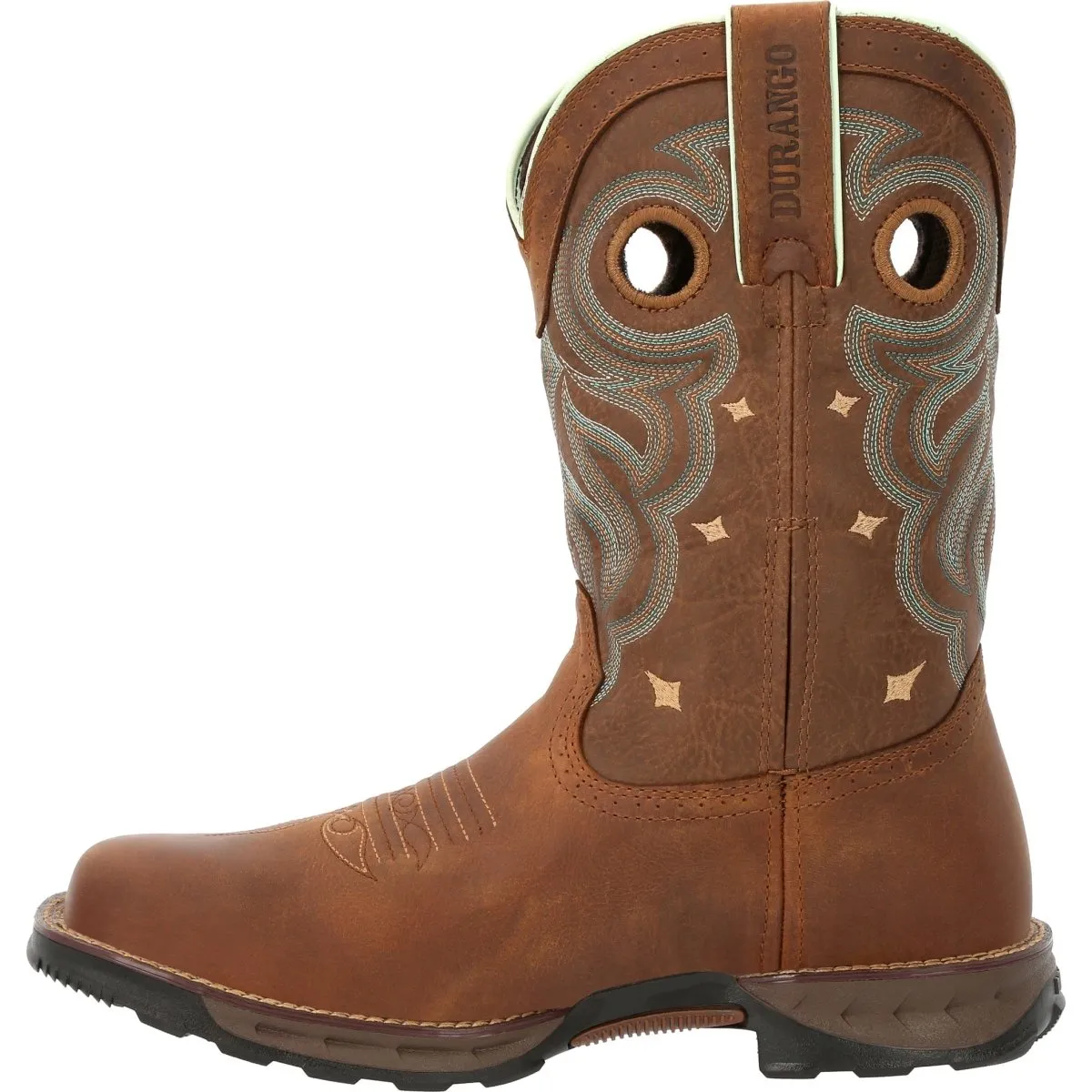 Durango Maverick Women's Steel Toe Waterproof Western Work Boots Drd0416 In Rugged Tan