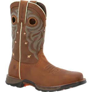 Durango Maverick Women's Steel Toe Waterproof Western Work Boots Drd0416 In Rugged Tan