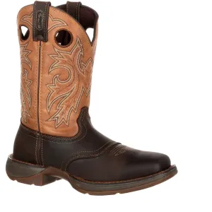 Durango Men's Rebel 11" Steel Toe Waterproof Western Boot- Brown/Tan- DB019