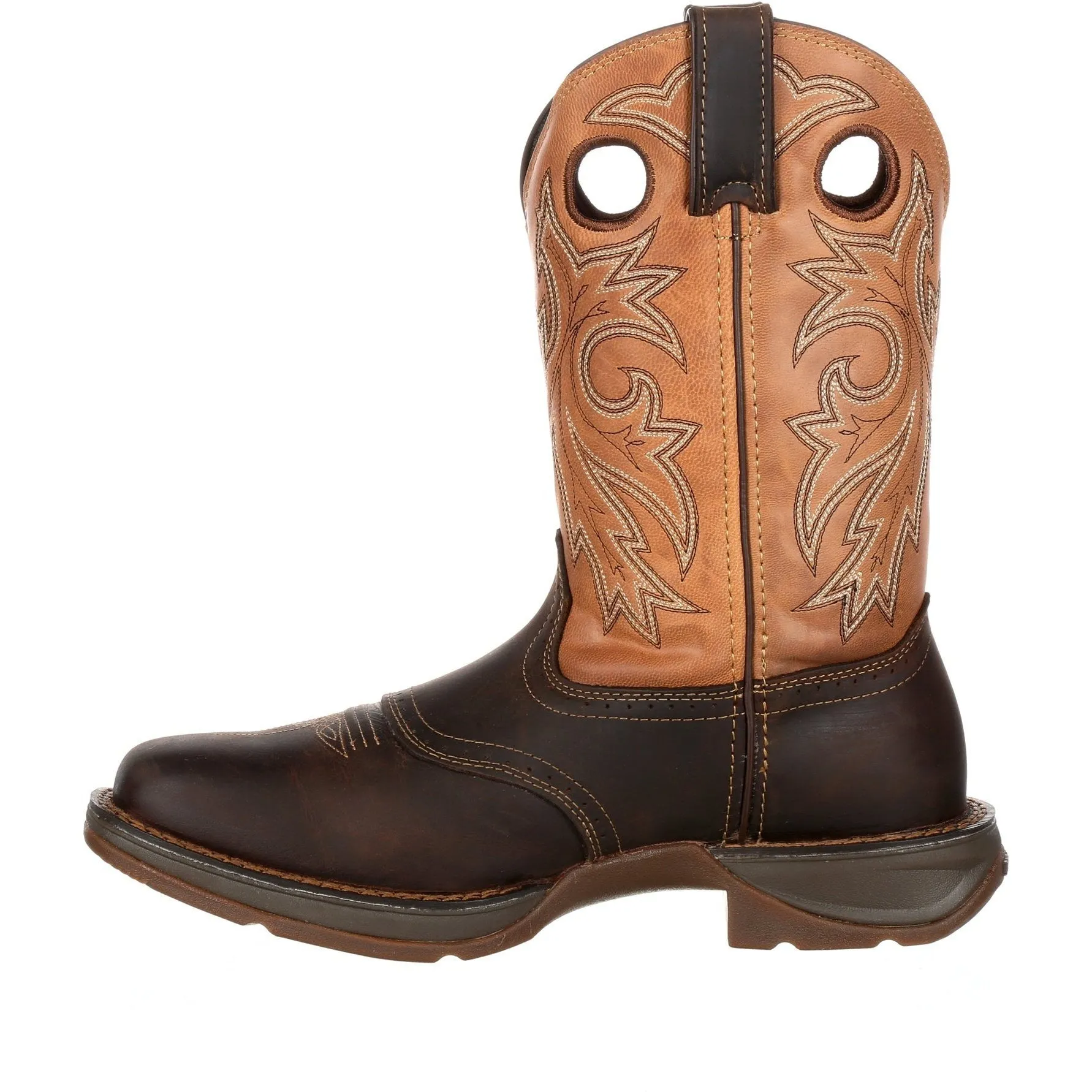 Durango Men's Rebel 11" Steel Toe Waterproof Western Boot- Brown/Tan- DB019