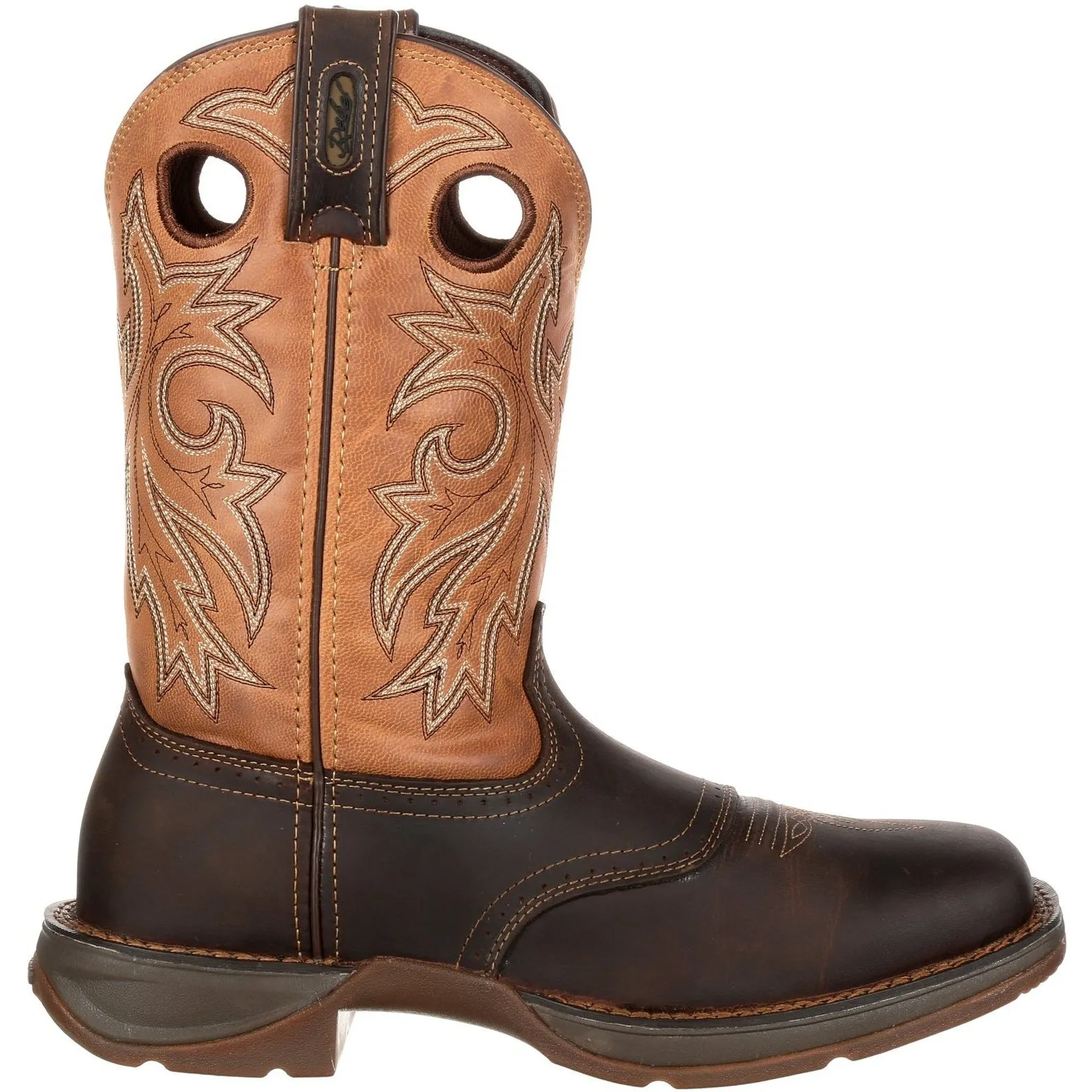Durango Men's Rebel 11" Steel Toe Waterproof Western Boot- Brown/Tan- DB019