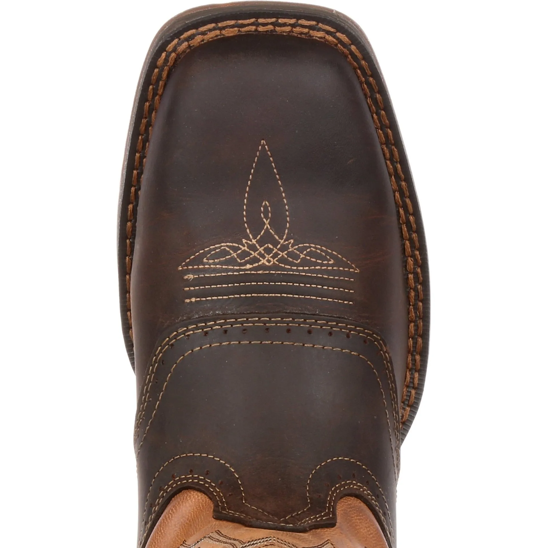 Durango Men's Rebel 11" Steel Toe Waterproof Western Boot- Brown/Tan- DB019