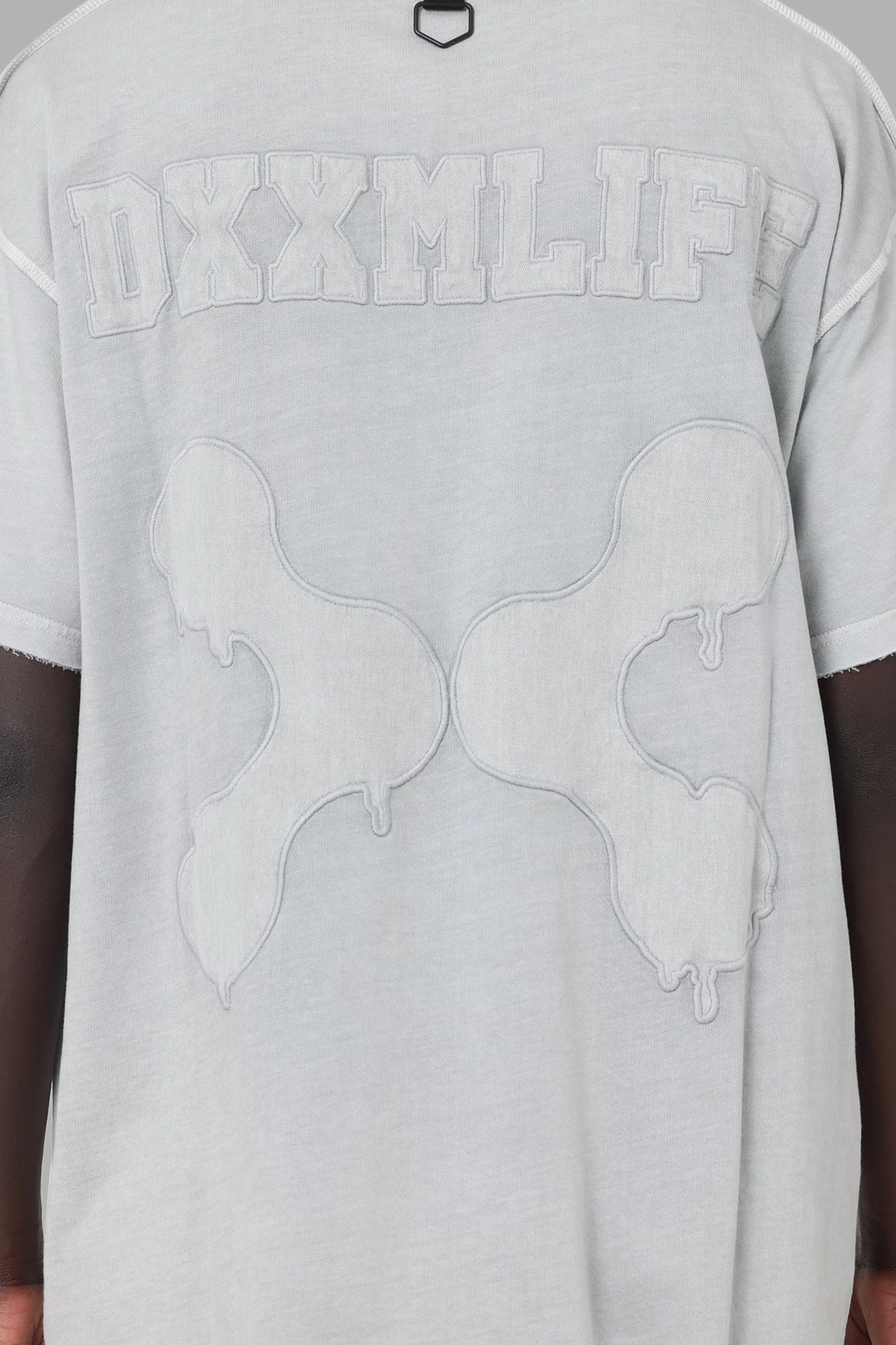 Boat Neck Easy-to-Style Top DXXMLife L-5 Txnal Oversized T-Shirt Grey/Grey