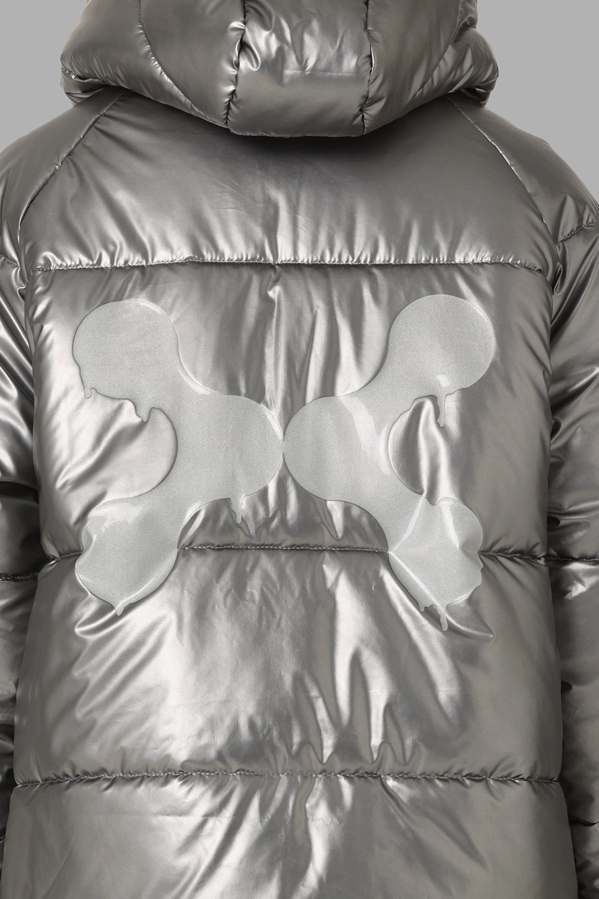 DXXMLife L-6 A Chrxme Puffer Jacket Silver Ultra Thin Insulation Easy Comfort