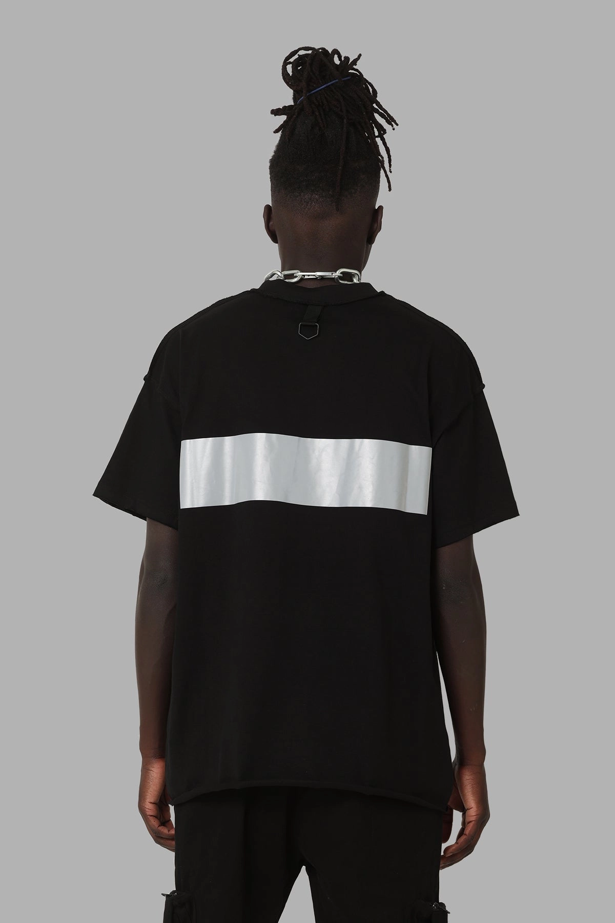 Soft Breathable DXXMLife L-6 A Hi Vis Oversized T-Shirt Black
