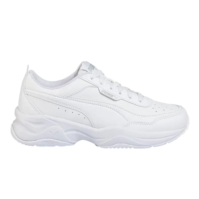 Puma scarpa sneakers da donna con rialzo Cilia Mode 371125-02 bianco rubber sole shoes