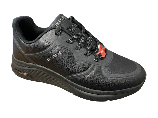 Airflow Channel Tech Skechers sneakers bassa da donna Arch Fit S-Miles Mile Makers 155570/BBK black