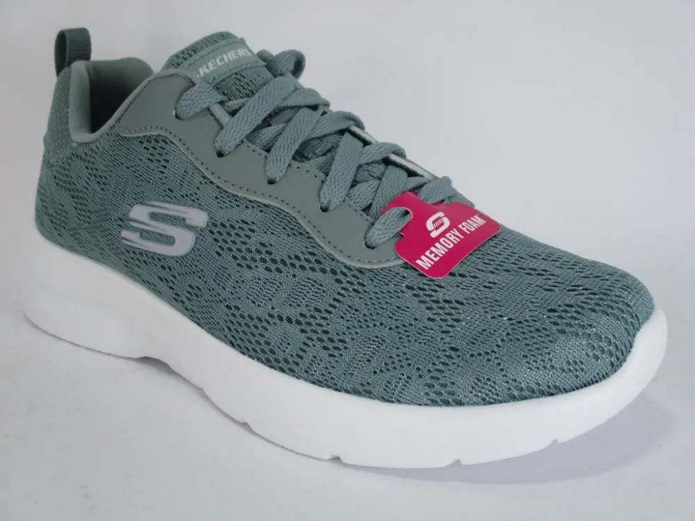 Narrow Toe Box seamless - transition Skechers sneakers da donna Dynamight 2.0 Homespun 12963 SAGE grigio