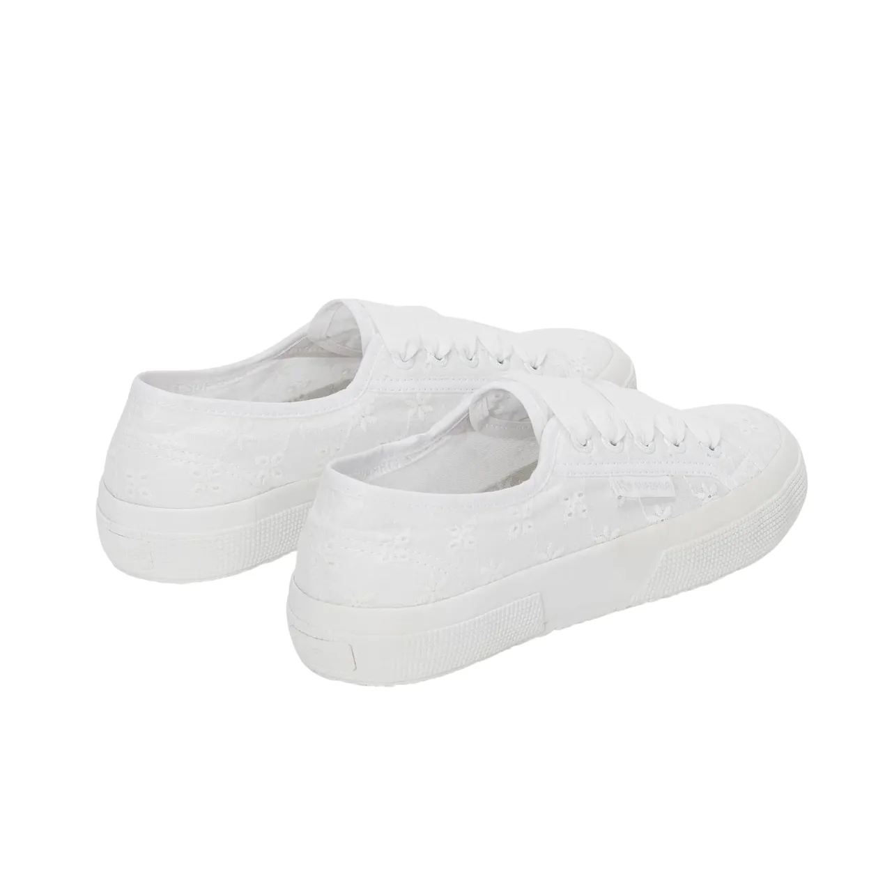 Superga scarpa sneakers da donna con tomaia in cotone Sangallo S5137JW A0A bianco Eco Friendly