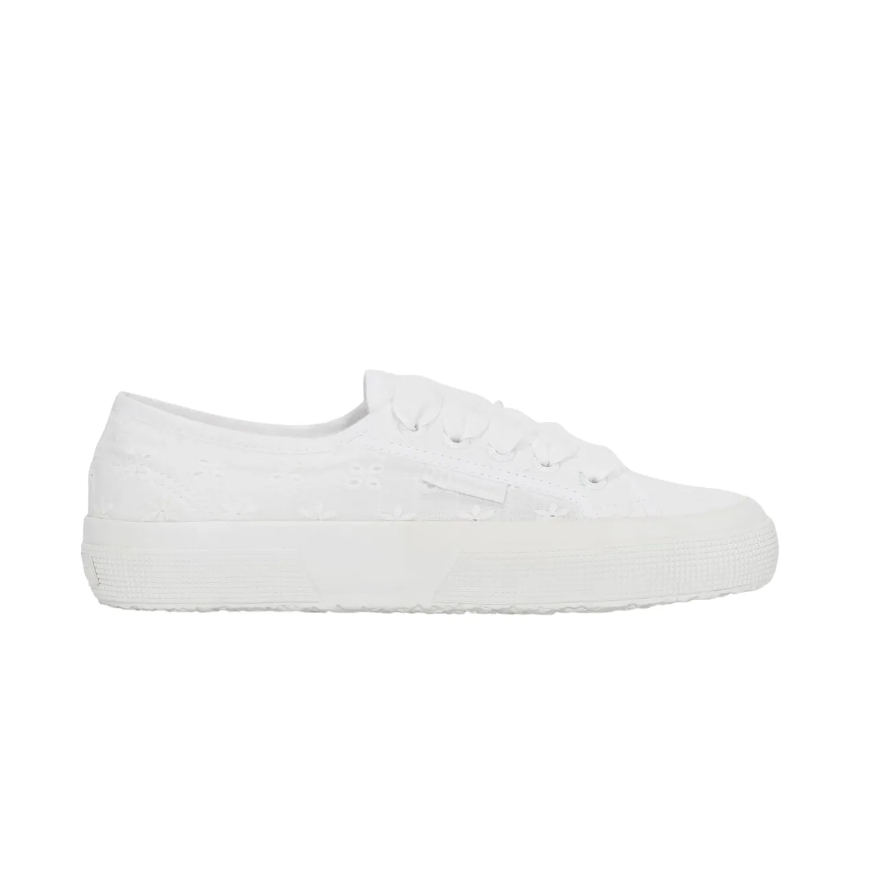 Superga scarpa sneakers da donna con tomaia in cotone Sangallo S5137JW A0A bianco Bounce Back Foam Quick drying material