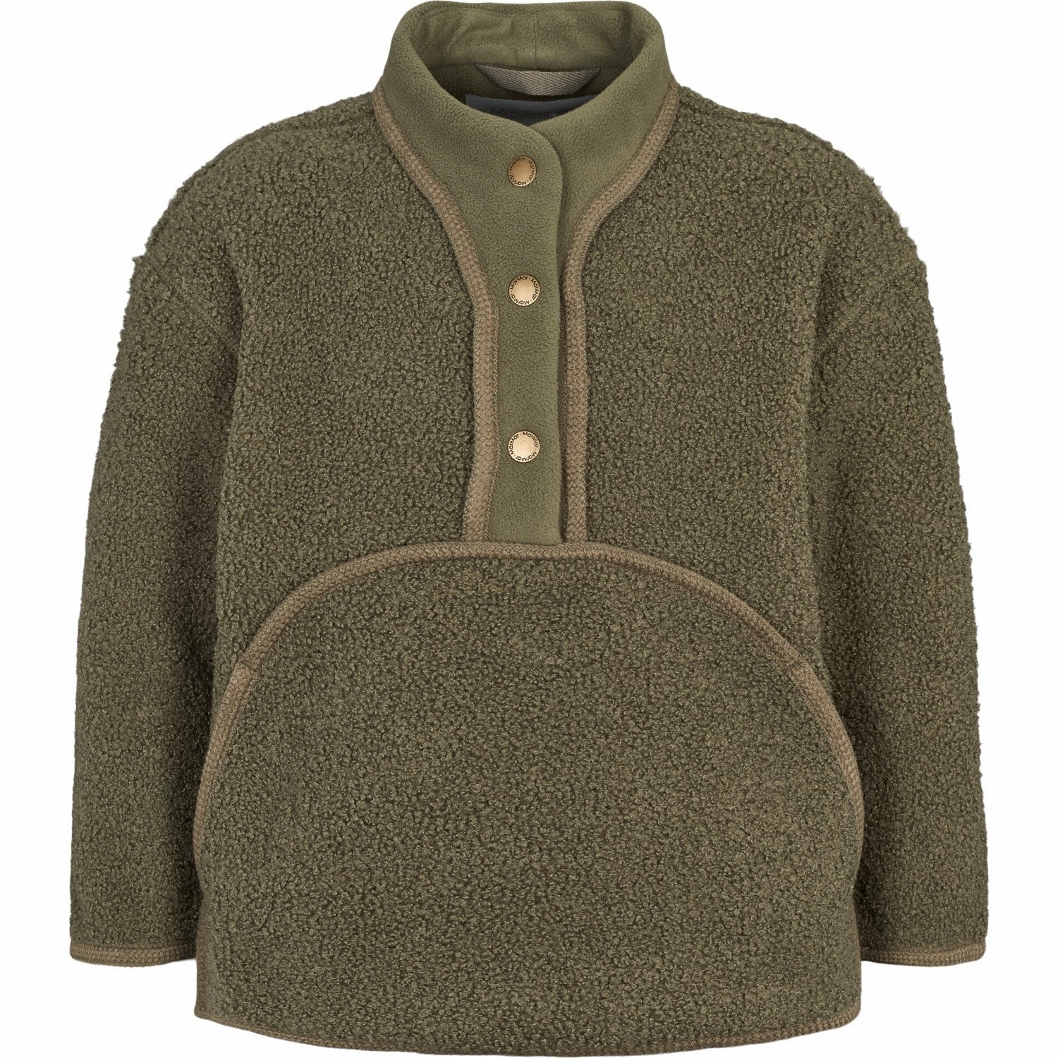 MarMar Bonded Teddy Olive Leaf Joy Fleece Jacket Flexible Fit Wear Non Slip Collar