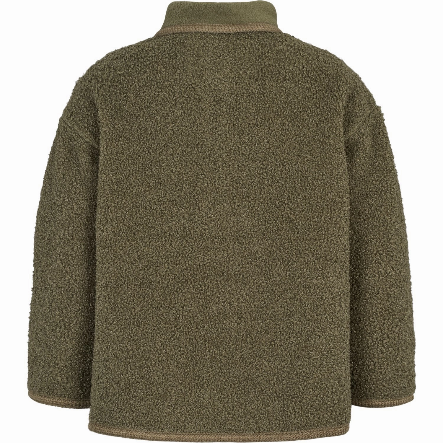 MarMar Bonded Teddy Olive Leaf Joy Fleece Jacket PFC Free Treatment High Collar Options