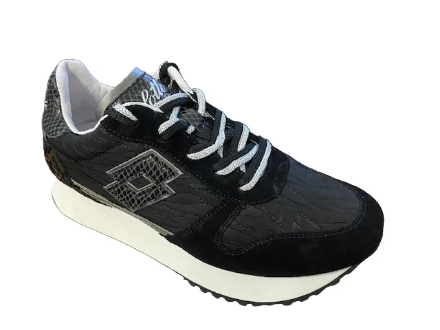 Lotto Leggenda scarpa sneakers da donna per il il tempo libero Wedge W 218731 1H8 nero-titanio track running footwear