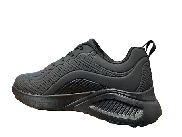 Hyperburst Foam Skechers scarpa sneakers da donna con rialzo al tallone Bobs Buno How Sweet 117151/BBK nero