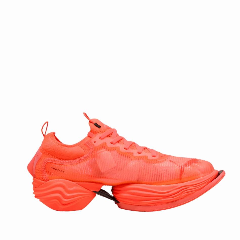 Puma Men's Fast-R NITRO Elite 2 Running Shoes in Glowing Red/Puma White SS25 Flex Grip