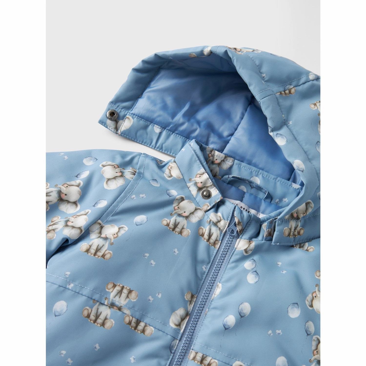 Sleek Outdoor Look Detachable Lining Name It Rain Washed Elephant Nbmmax Pa Jacket Aop