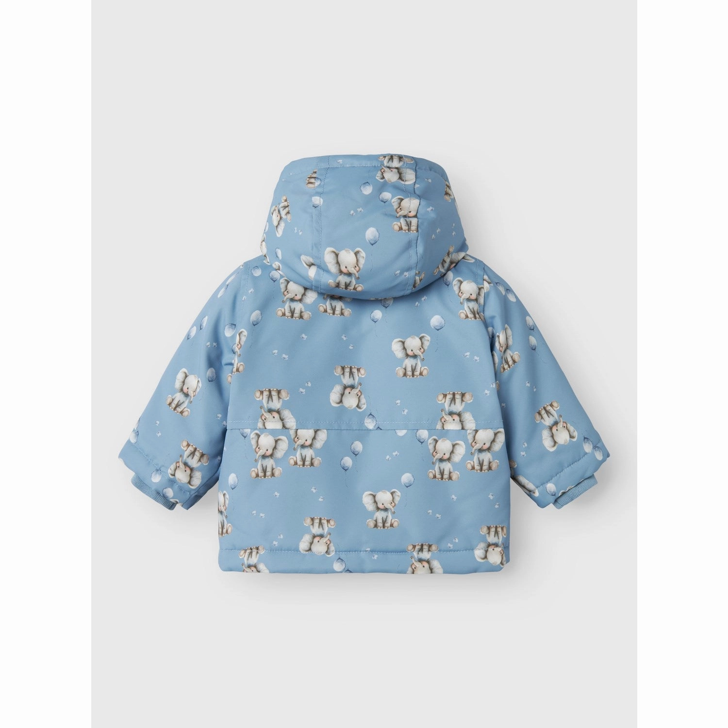 Name It Rain Washed Elephant Nbmmax Pa Jacket Aop Bonded Hemline