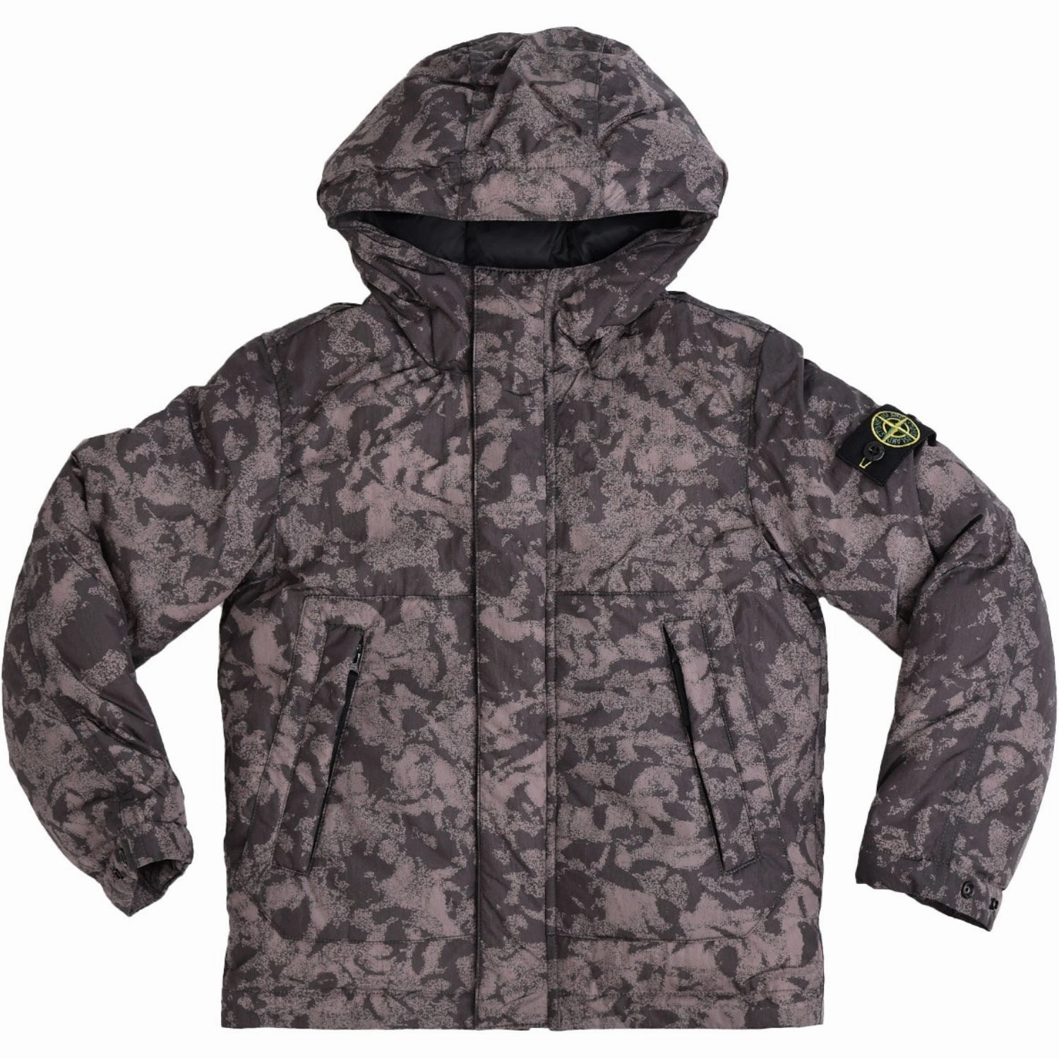 Winter Layers Stone Island Black Real Down Jacket