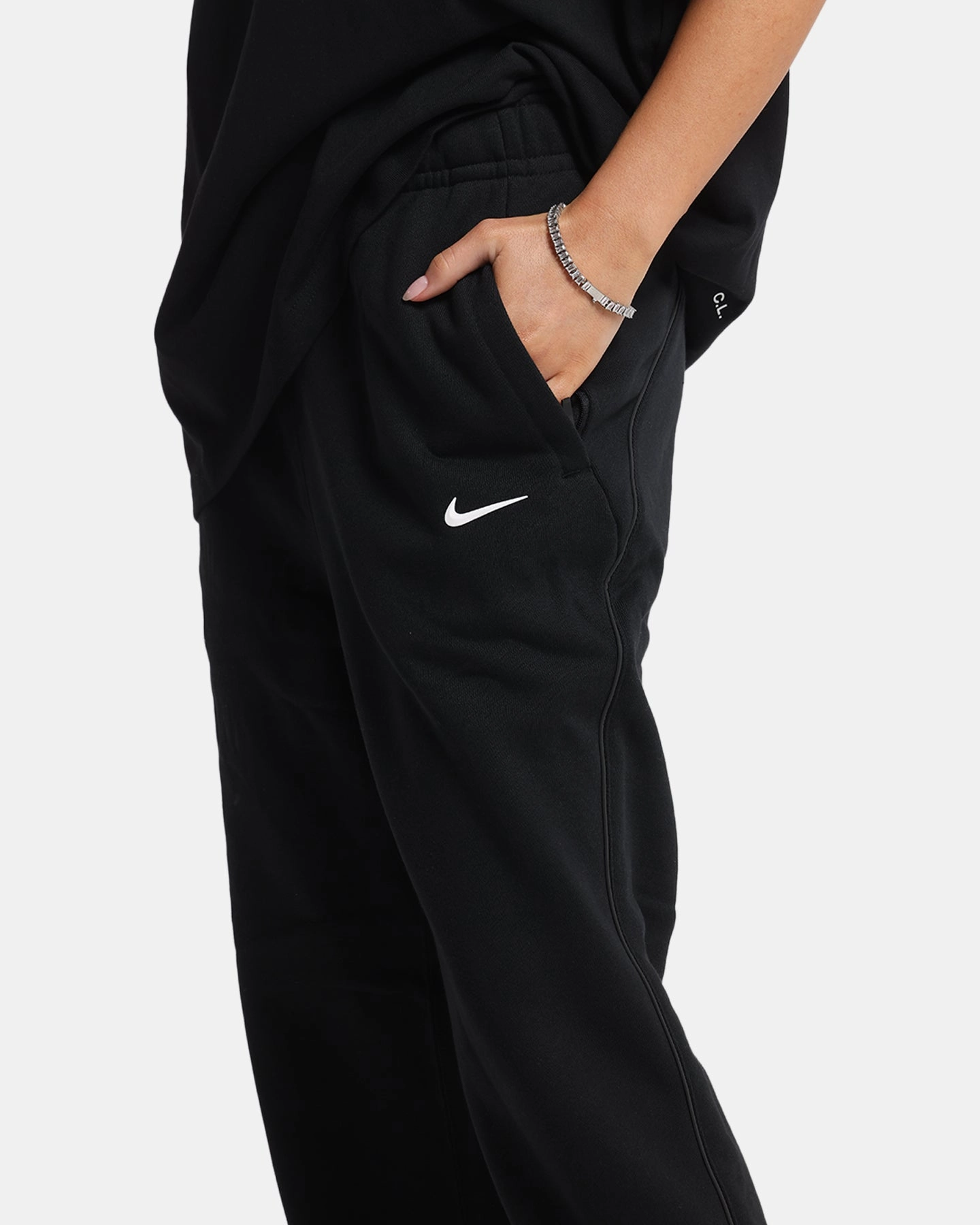 Snug Fit Slim wear Nike Nocta Fleece CS Sweat Pants Black/White