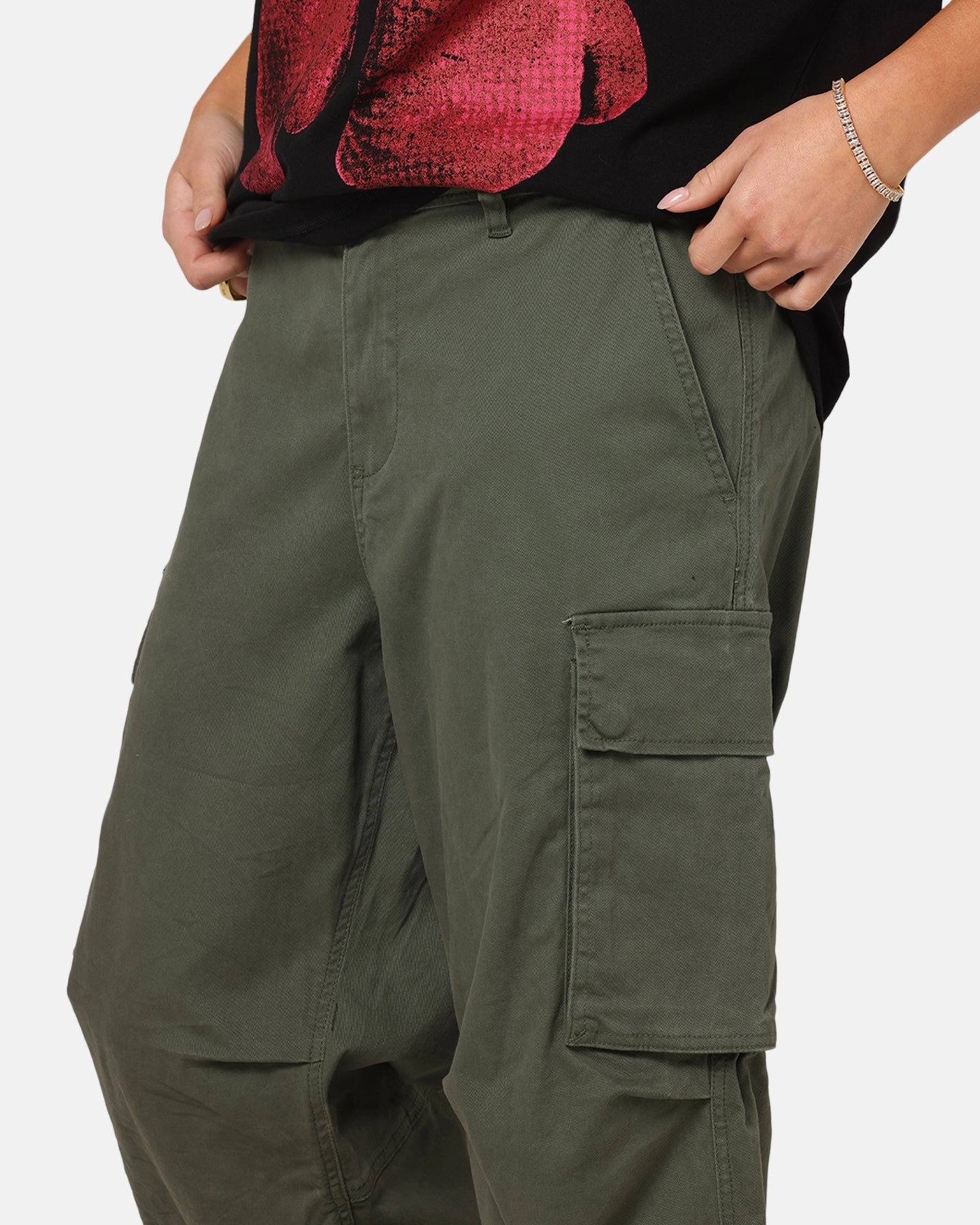 AntiPillingFabric Carre Classic Cargo Pants Khaki