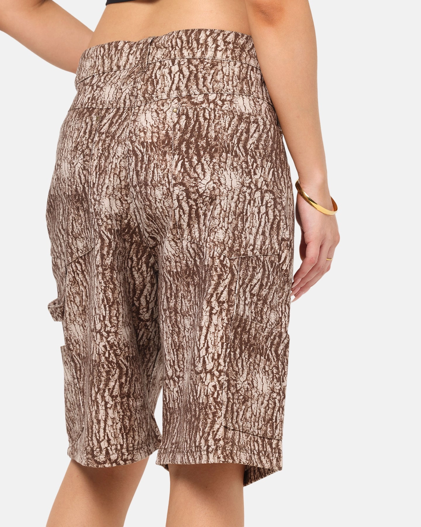 breath easy Carre Carpenter Jorts Tree Bark