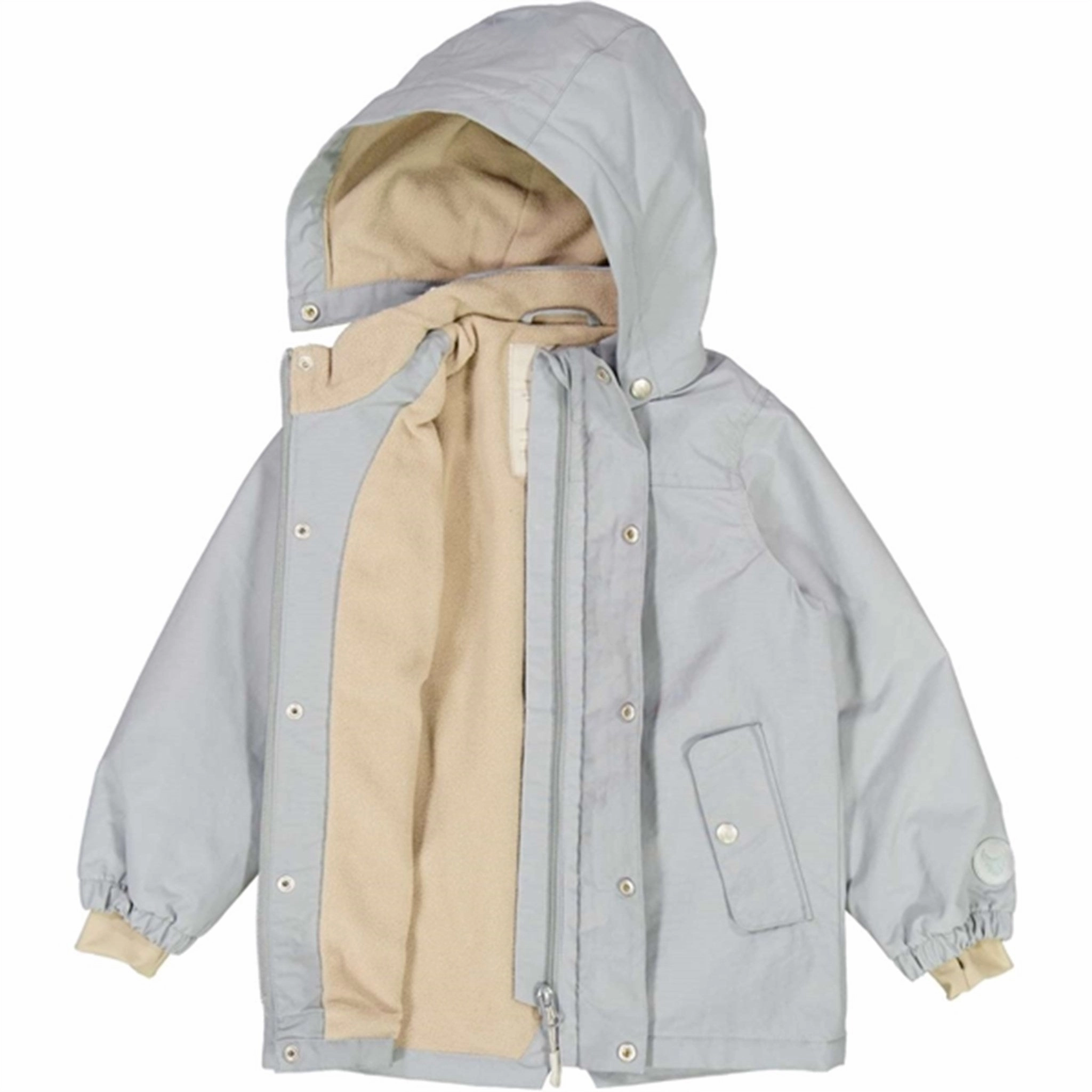 Sporty Casual Wheat Jacket w. Fleece Karl Tech Cloudy Sky