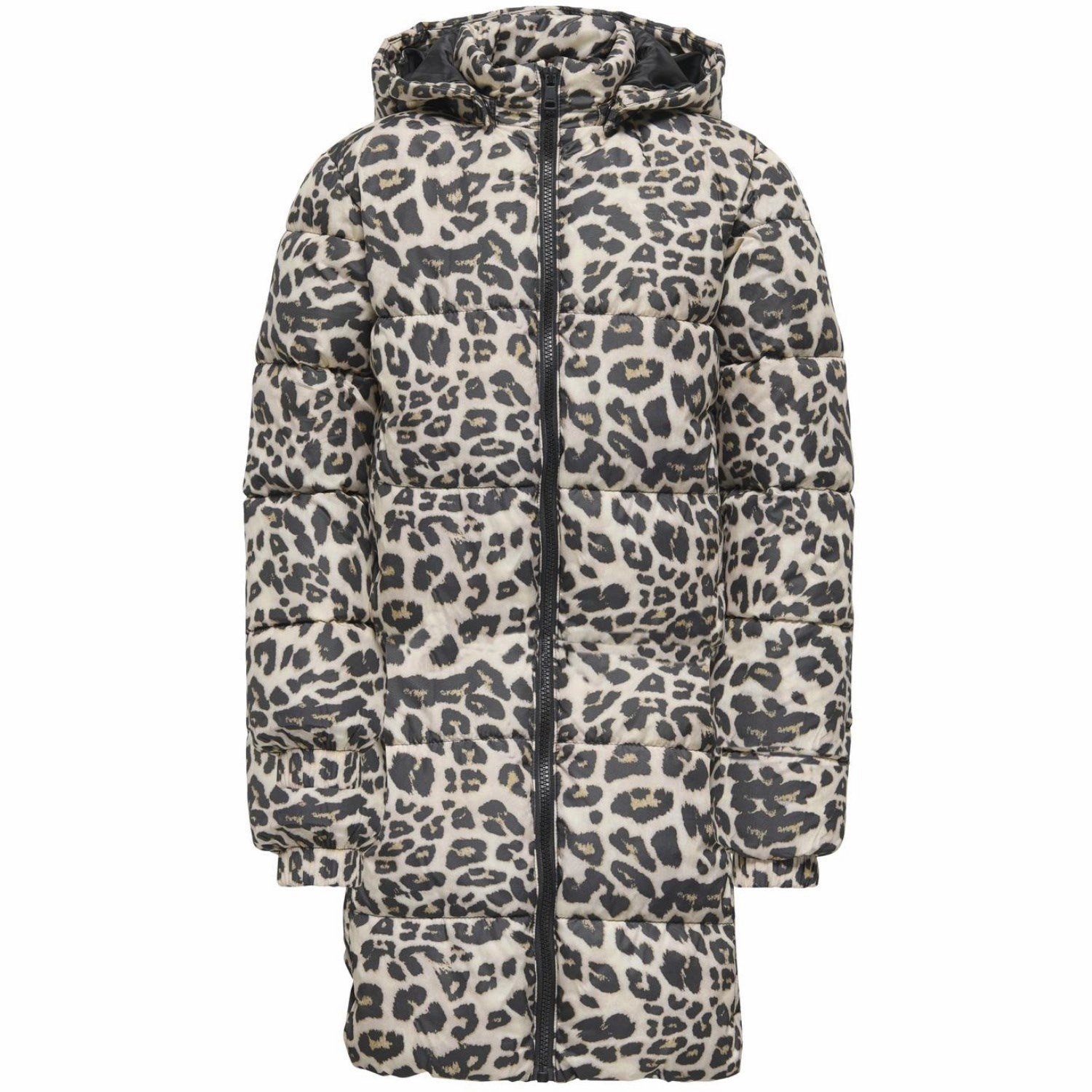 kids ONLY Silver Mink Leo Kogdalia Puffer Aop Jacket Cs Otw Convertible Sleeves