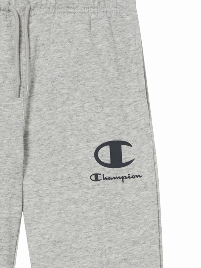 Champion pantalone junior con elastico 307392 EM021 grigio Track Leggings Capri Contoured Silicone Gripper