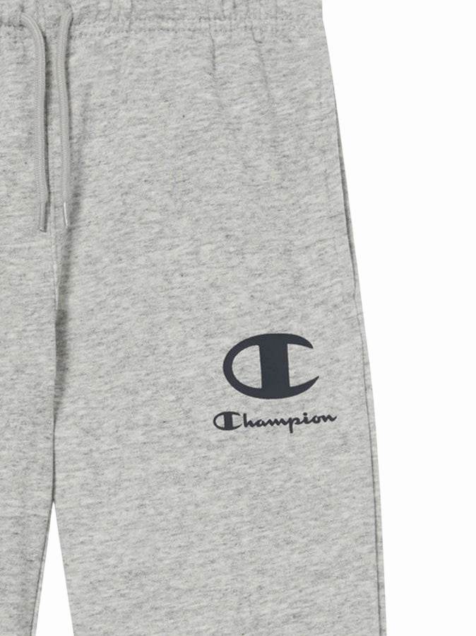 Champion pantalone junior con elastico 307392 EM021 grigio Flexible stretch