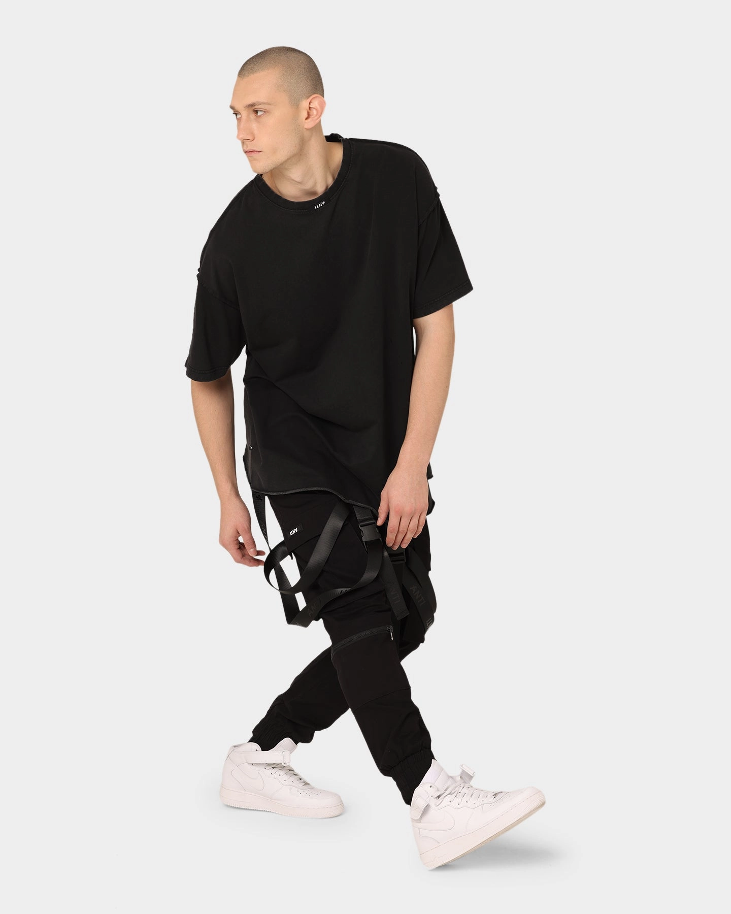 Modern Simplicity City Smart Look The Anti Order Anti Essential Oversized T-Shirt Black