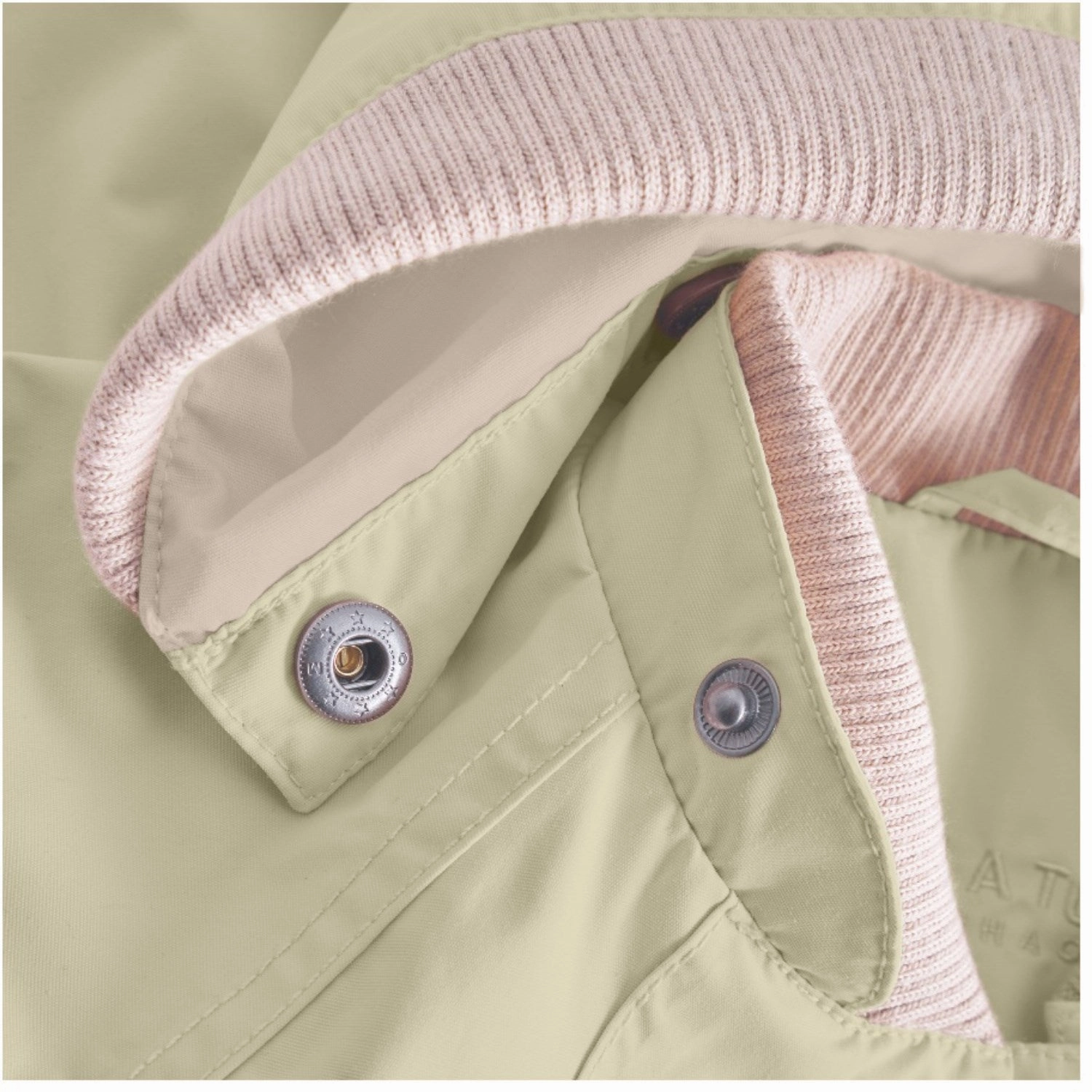 Dry Fast Quilted Stitching Mini A ture Elm Green Wai Spring Jacket. GRS