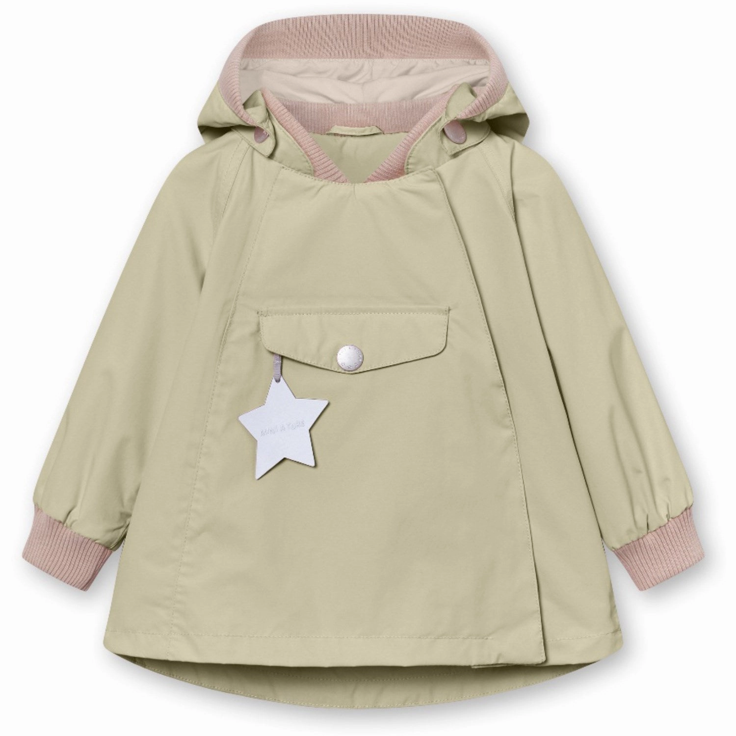 retro look Versatile Design Mini A ture Elm Green Wai Spring Jacket. GRS