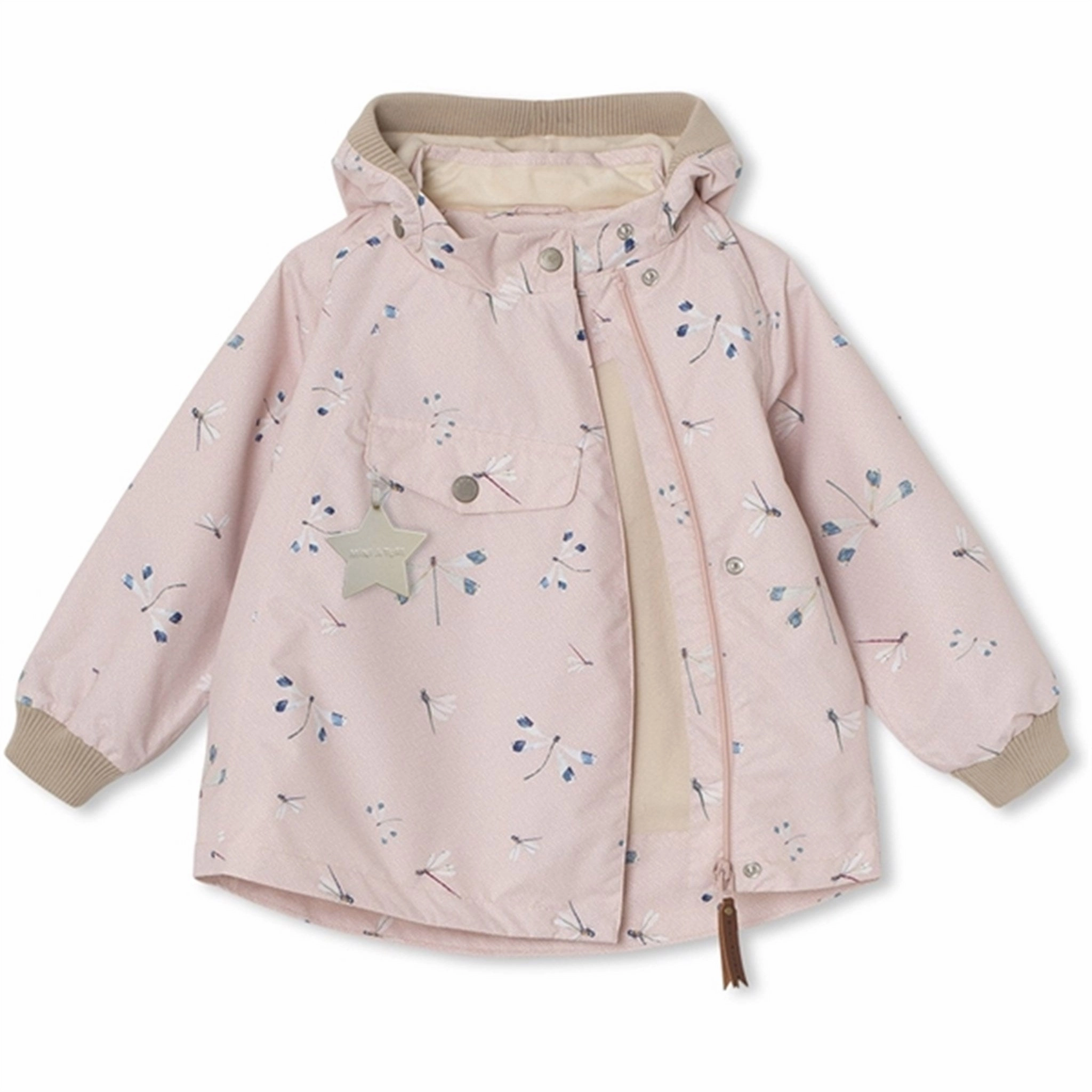 Logo Free Style MINI A TURE Wai Spring Jacket w/Fleece Lining Rose Dragonfly