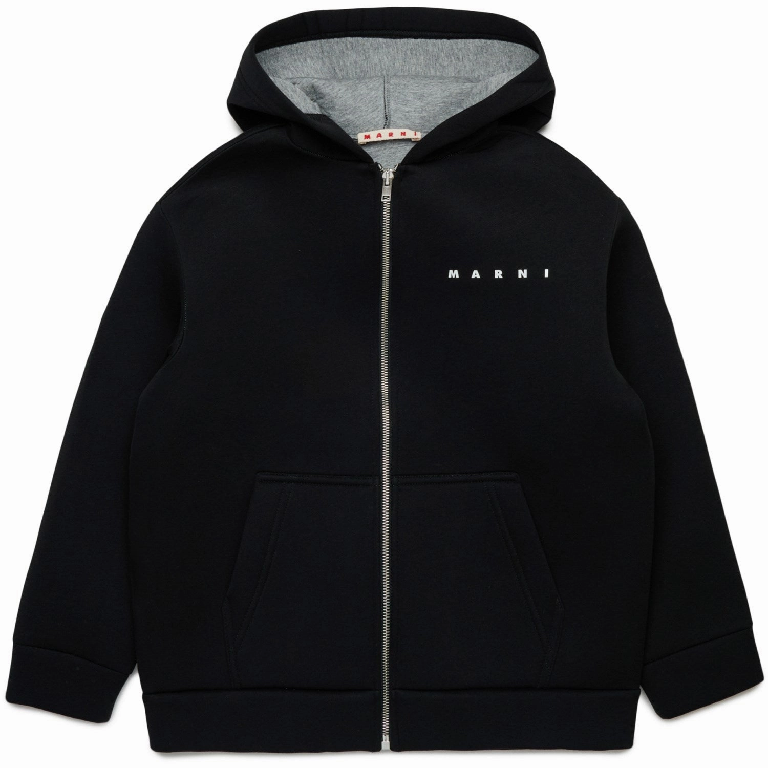 Adjustable Detachable Hood Marni Black Jacket