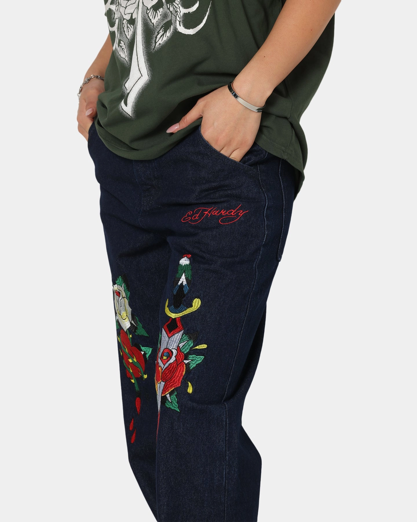 Ed Hardy Once Wounded Jeans Dark Indigo Smart Casual