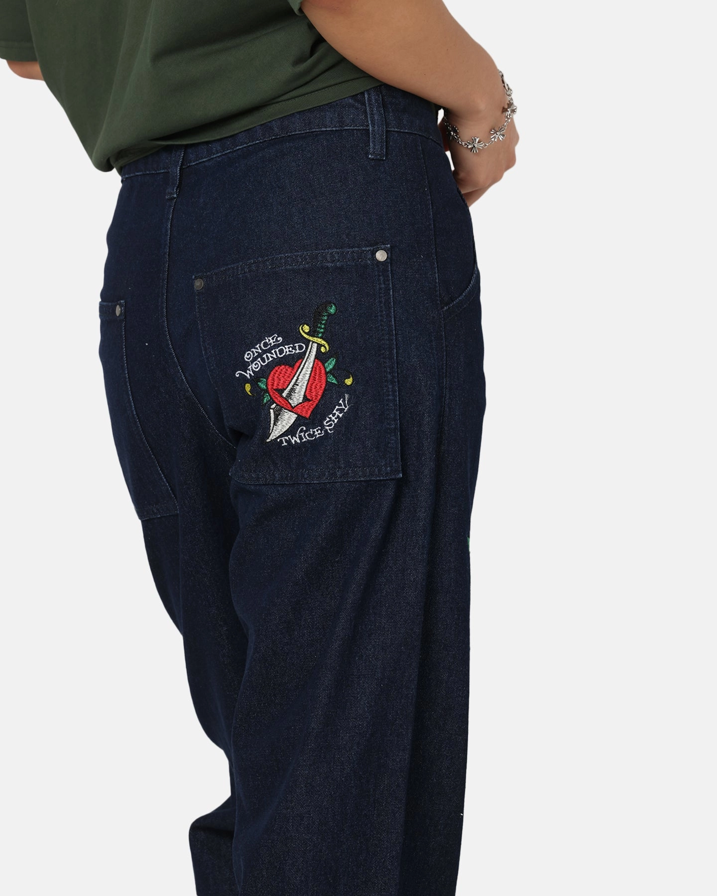 Move Freely Daily Style Ed Hardy Once Wounded Jeans Dark Indigo