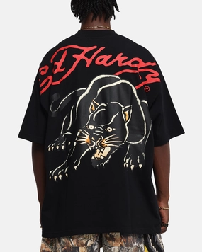 Easygoing Wear Ed Hardy Oversized Panther T-Shirt Black