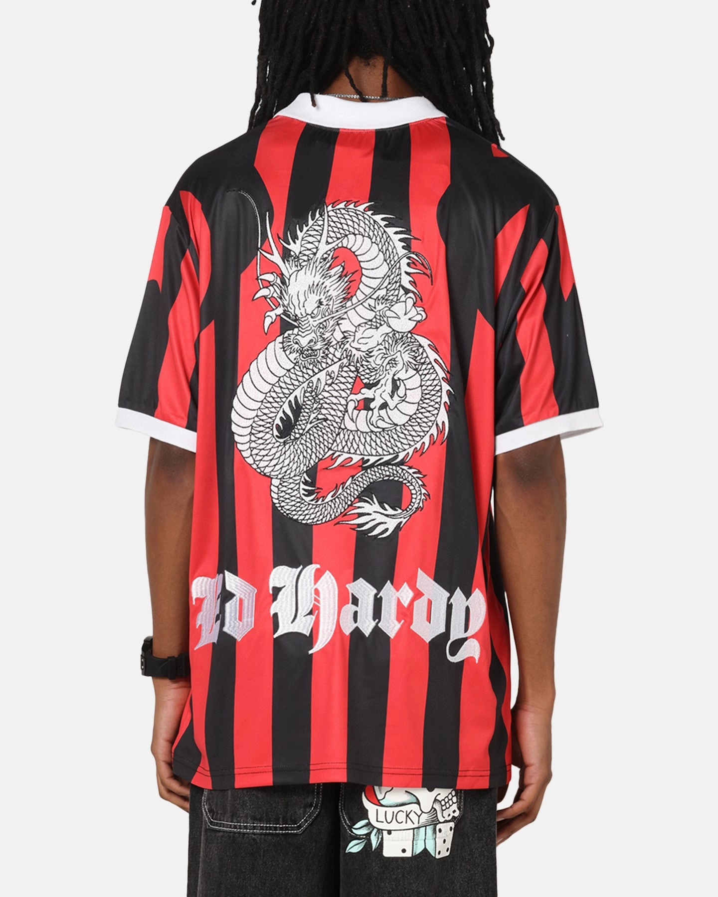 Ed Hardy Shinjuku Jersey Red/Black Moisture Wicking Technology Sleek Look