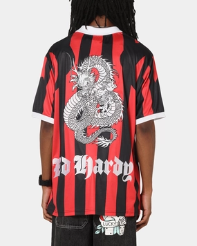 Ed Hardy Shinjuku Jersey Red/Black Moisture Wicking Technology Sleek Look
