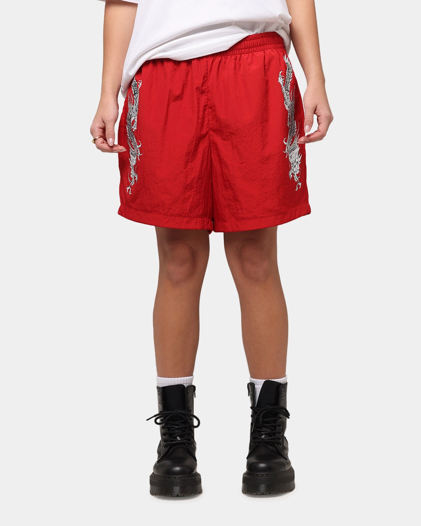 Ed Hardy Tribal Dragon Shorts Red Light and Cozy