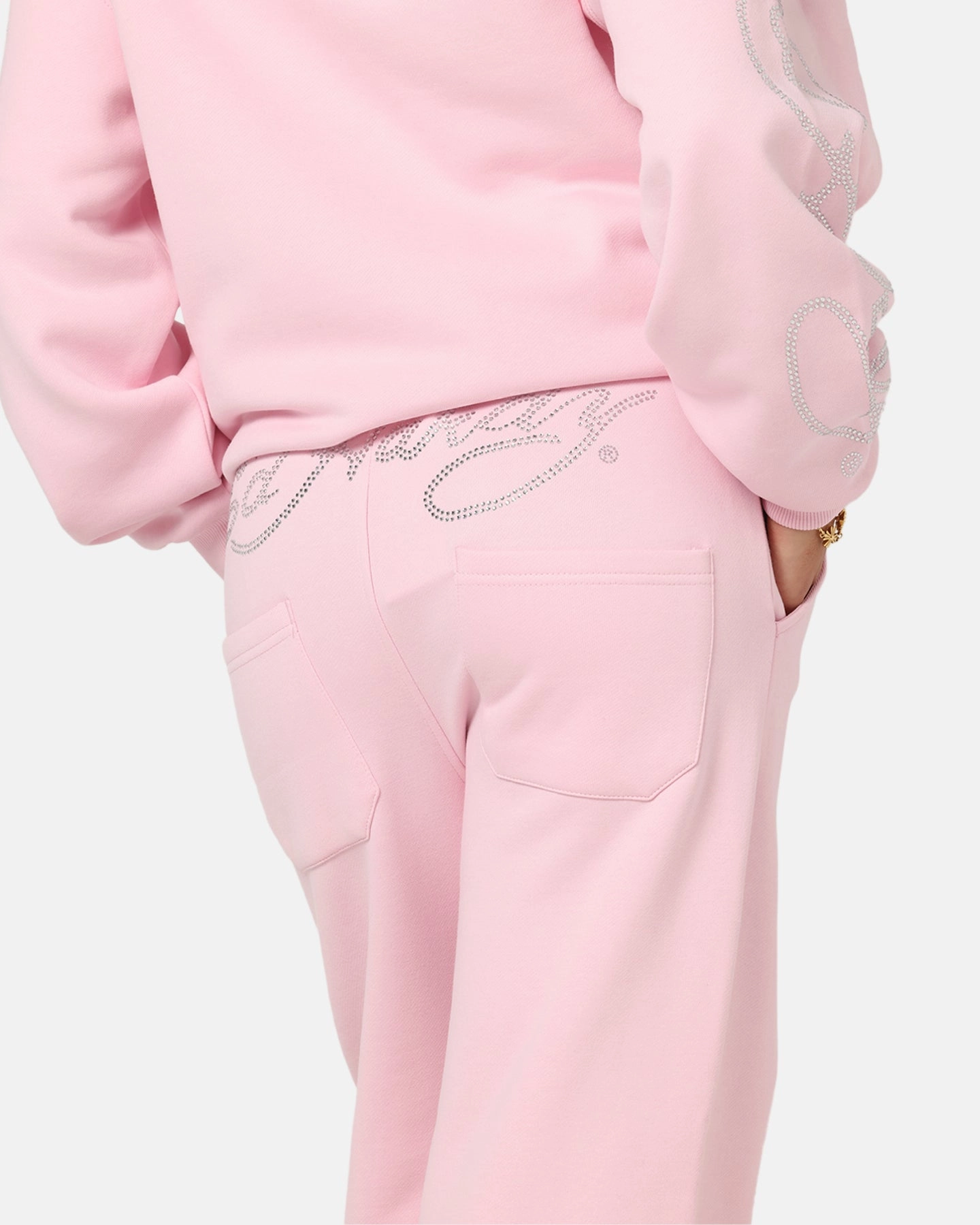 Stain Repellent Coating Relaxed Comfort Look Ed Hardy Trinity Sweatpants Pink