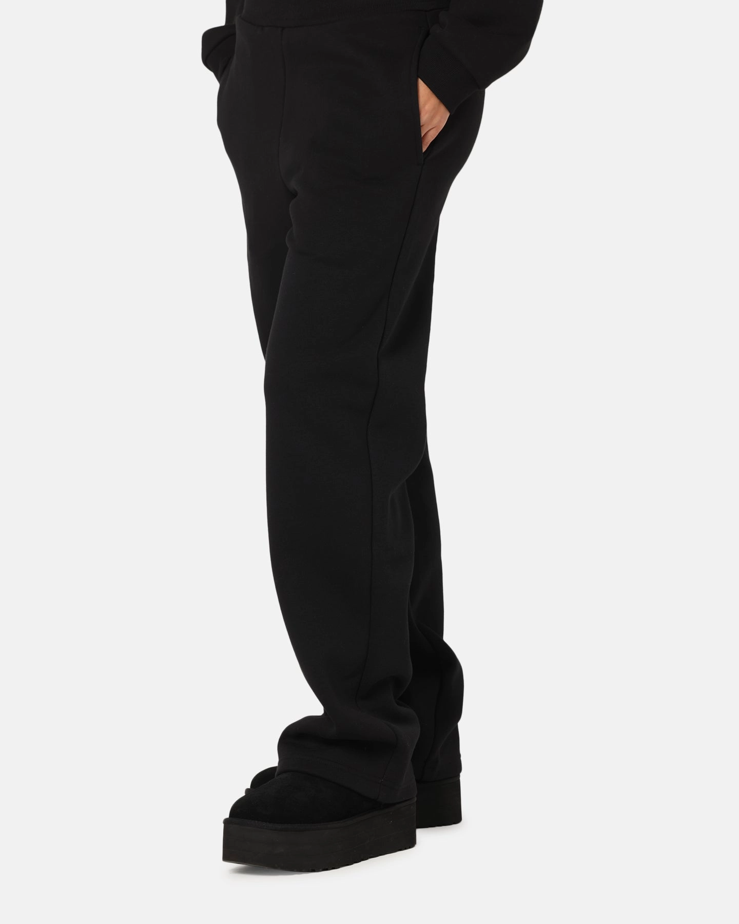 Ed Hardy Women's Butterfly Effect Trackpants Black Flexible Activewear Tapered Leg Design
