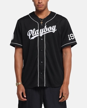 Reliable Fit Playboy Playboy Bunny Baseball Jersey Black
