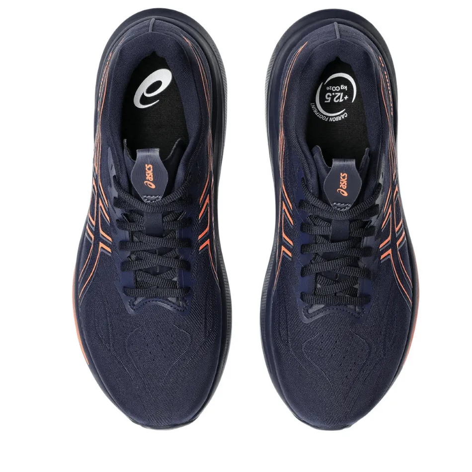 ASICS Men's GT-2000 v14 Running Shoes in Midnight/Vivid Coral AW25 Oversized Collar Adventure