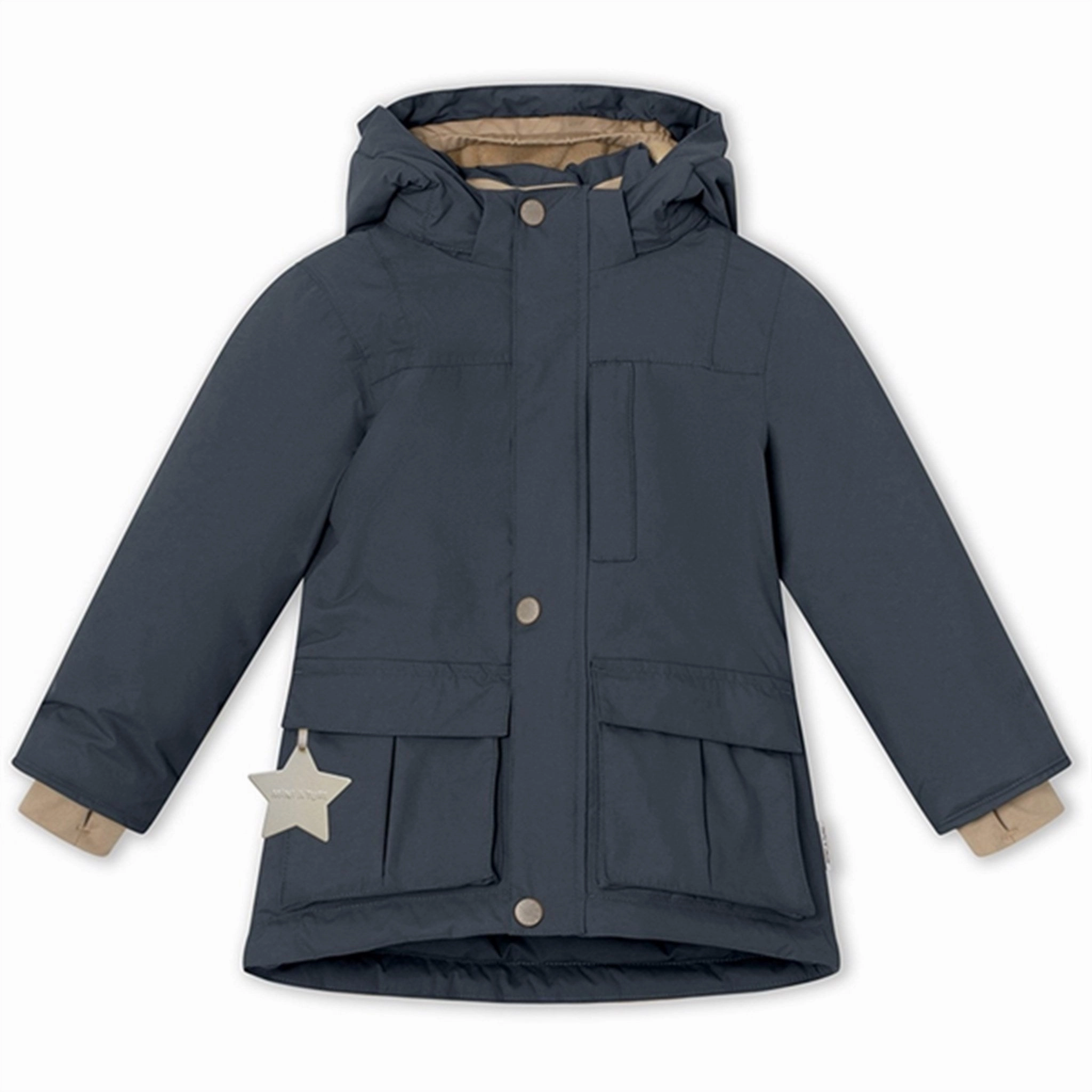 MINI A TURE Kastorio Fleece Winter Jacket Blue Nights Style Staple